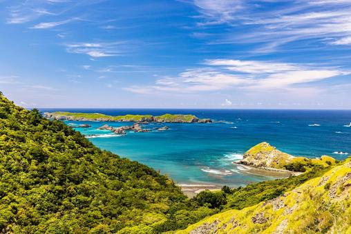 小笠原諸島 中山峠展望台から望む絶景 小笠原諸島 中山峠展望台から望む絶景 父島,小笠原諸島,小笠原の写真素材