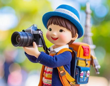 秋を旅する人形 秋を旅する人形の写真