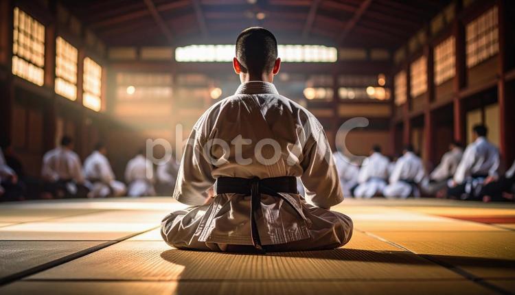 柔道着を着た男性 運動,アスリート,柔道選手の写真素材