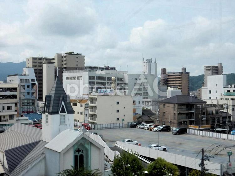 【風景写真】福山駅からの眺め 福山駅,駅,鉄道の写真素材