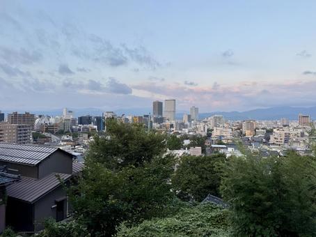 福井県　足羽山からの福井市街地の眺め 福井県,足羽山,福井の写真素材