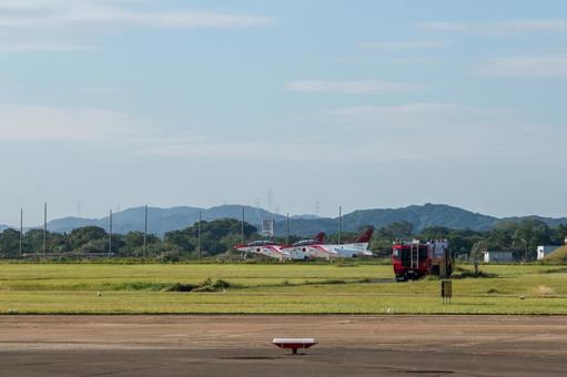 秋空と芦屋航空祭の景観 飛行機,航空機,旅客機の写真素材