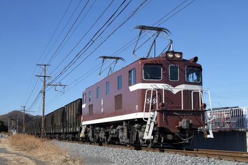 秩父鉄道、電気機関車デキ505号 秩父鉄道、電気機関車デキ505号 秩父鉄道,秩鉄,貨物の写真素材