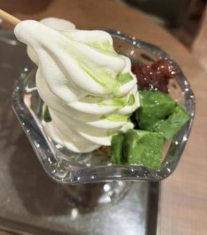 抹茶パフェ 抹茶パフェ パフェ,宇治抹茶,スイーツの写真素材
