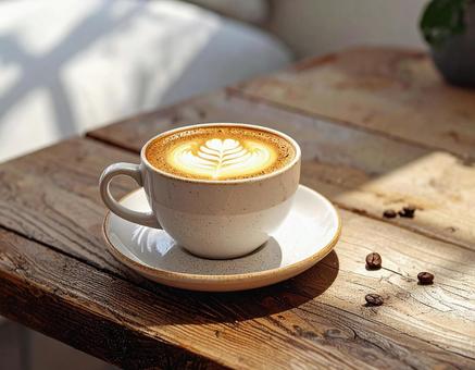 カフェラテの写真