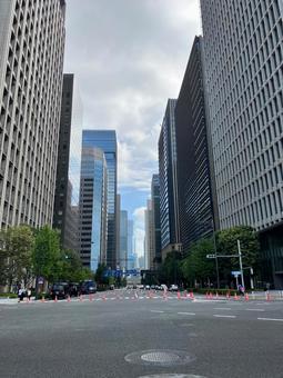 ビル街 ビル街 風景,ビル街,東京の写真素材