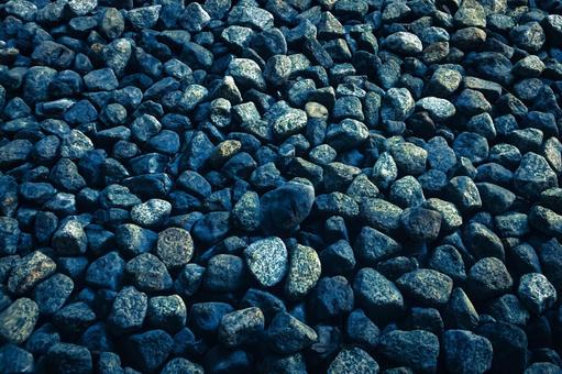 不揃いな形を持つ青みがかった小石 テクスチャ,背景,小石の写真素材