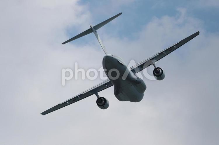 C-2輸送機　旋回 cー2輸送機,cー2,旋回の写真素材