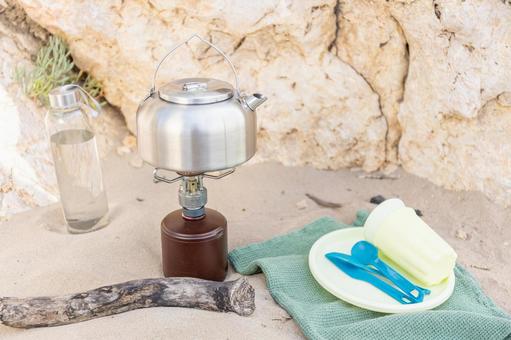 2人分のカトラリーセット カトラリー,スプーン,フォークの写真素材