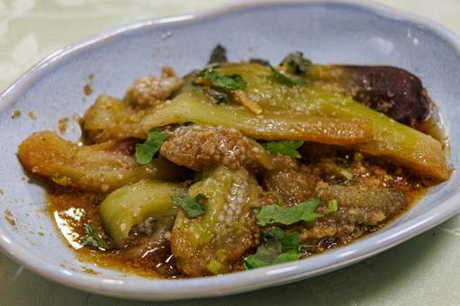 おいしい豚肉とナスの炒め物 おいしい豚肉とナスの炒め物の写真