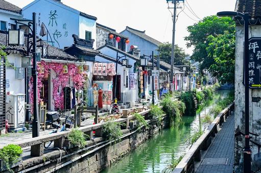 蘇州・平江路歴史地区 蘇州・平江路歴史地区 蘇州,平江路,平江河の写真素材