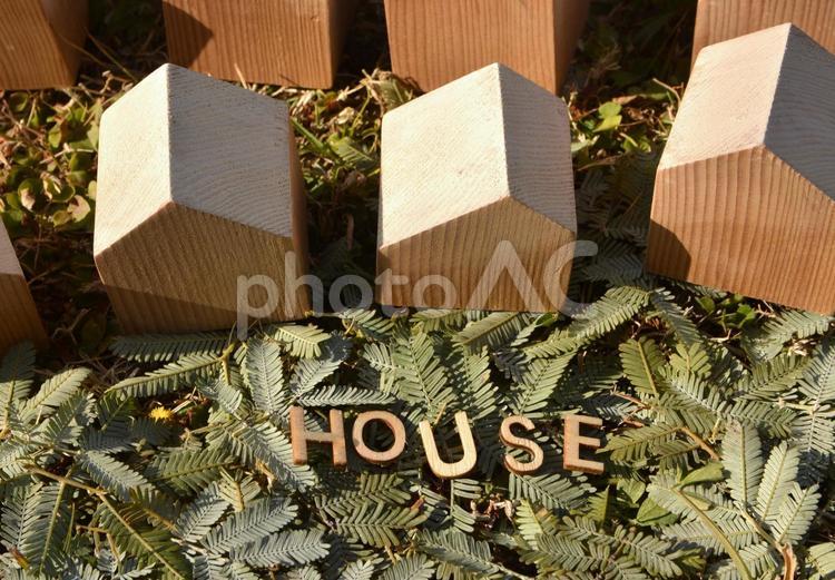 茶色いおうち　ハウス 家,ホーム,ハウスの写真素材