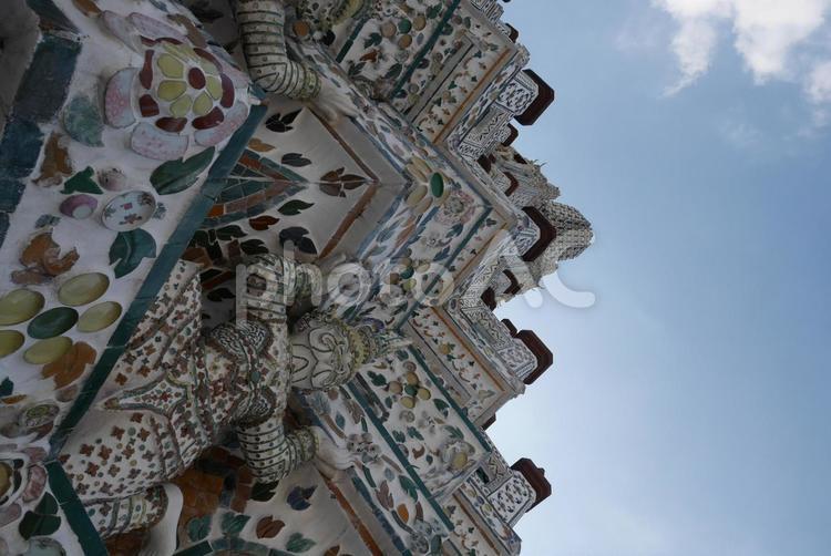 ワット・アルン・ラーチャ・ワラマハウィハン（暁の寺） ワット・アルンラーチャワラーラ,タイ王国,バンコクの写真素材