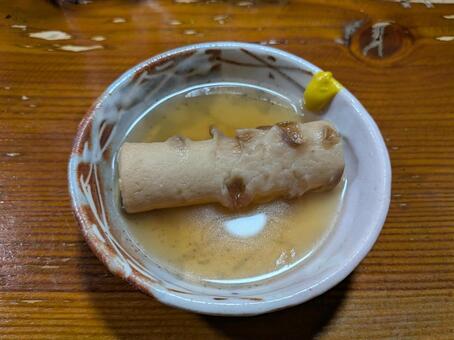 おでんのちくわ おでん,ちくわ,汁の写真素材