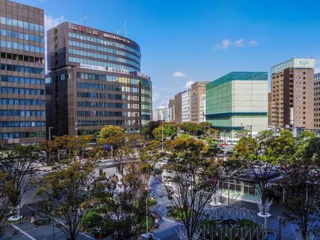 【福岡県】博多駅西口 博多駅西口,博多駅,福岡市の写真素材