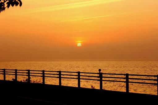 夕日 夕日の写真
