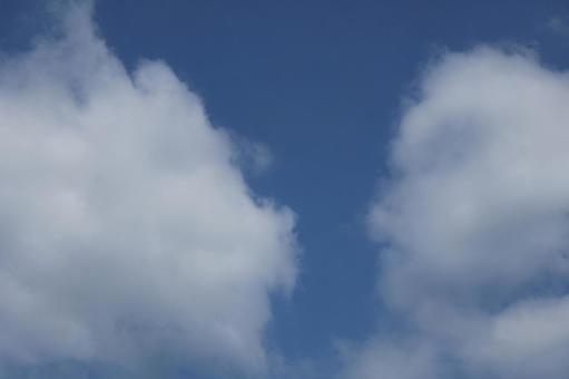 Blue sky and white clouds skyscape, JPG