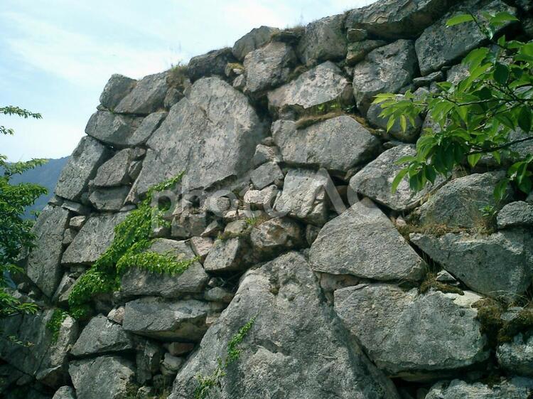 竹田城天守台 竹田城の写真素材