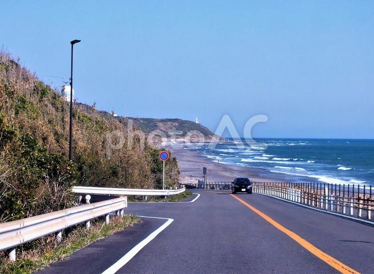 御前崎の海が美しい景色 海,水平線,波打ち際の写真素材