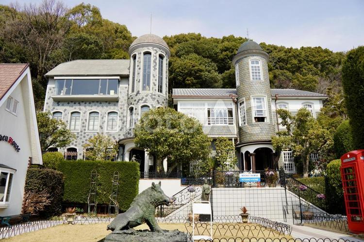 神戸北野異人館 神戸,異人館,街並みの写真素材