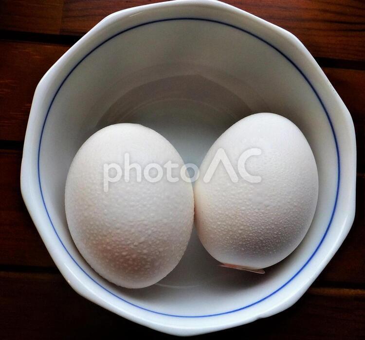 結露している卵 卵,生卵,常温戻しの写真素材