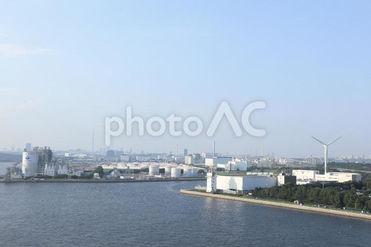 新木場　工場地帯 エコ,プラント,屋外の写真素材