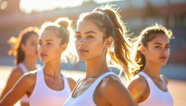 美しい女性アスリート達の写真