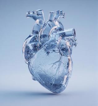 氷の心臓:クールな医療イメージ 氷の心臓:クールな医療イメージの写真