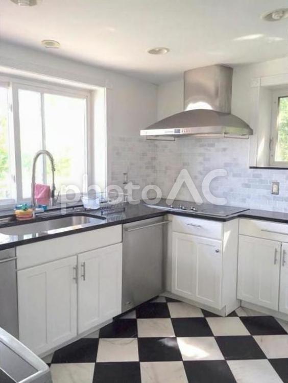 ニューヨークのキッチン 屋内で,内部,家具の写真素材