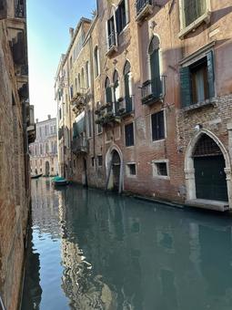 ベネチアの街 ヨーロッパ,川,水の写真素材