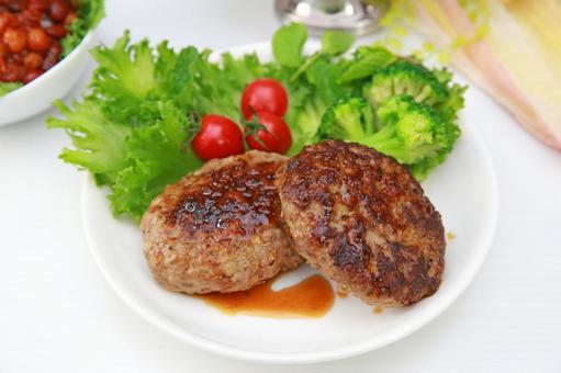 ハンバーグ ハンバーグ ハンバーグ,肉,ビーフの写真素材