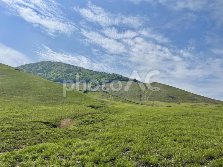 九重の山の風景4 九重,山,風景の写真素材