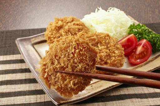 一口とんかつ はしあげ 一口とんかつ はしあげ 一口カツ,ひとくちカツ,はしあげの写真素材