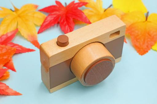 秋の行楽　写真と紅葉 カメラ,写真,撮影の写真素材