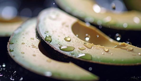 アボカドのスライスの写真