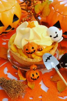 ハロウィン パンプキンタルト ハロウィン パンプキンタルト パンプキンタルト,ハロウィン,ジャックオーランタンの写真素材