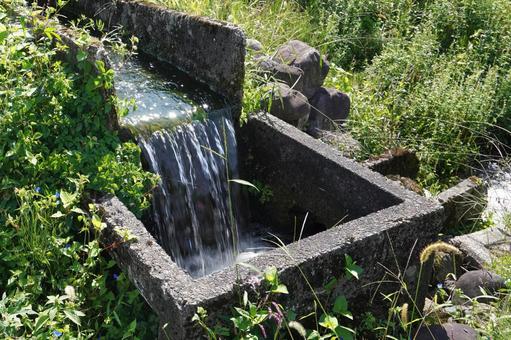 田んぼの用水路08 田んぼの用水路08 用水路,水路,田んぼの写真素材
