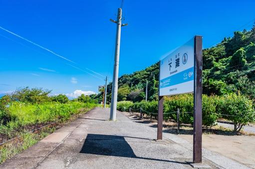 四国　愛媛県　下灘駅 下灘駅,四国,四国地方の写真素材