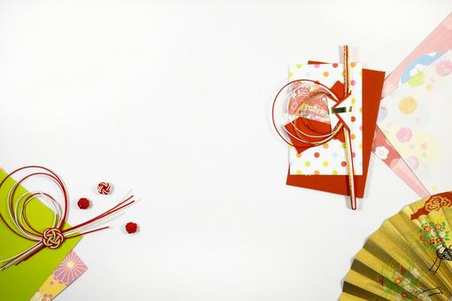和風のお年玉袋デザイン お年玉,ポチ袋,お正月の写真素材