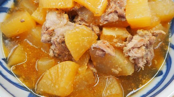 自家製・豚バラ大根（マクロ撮影） 豚バラ大根,自家製,大根の写真素材