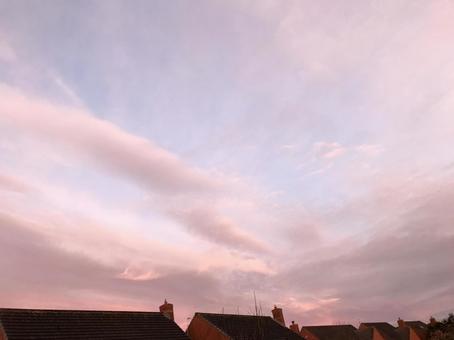 夕方の空 夕方の空の写真