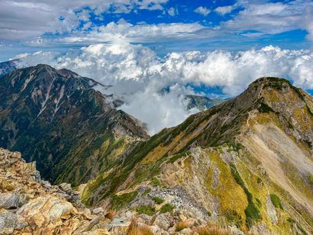 鹿島槍ヶ岳 鹿島槍ヶ岳の写真