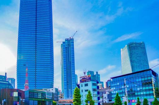 東京のビル群のイメージ 東京のビル群のイメージ ビル群,東京,日本の写真素材