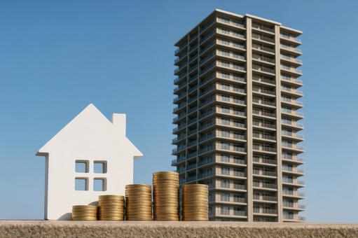 ローン返済を象徴する住宅外観写真 ローン返済を象徴する住宅外観写真の写真