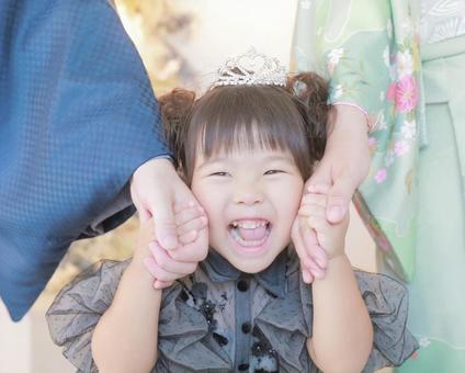 753.七五三、洋装 753.七五三、洋装 七五三,女の子,三歳の写真素材
