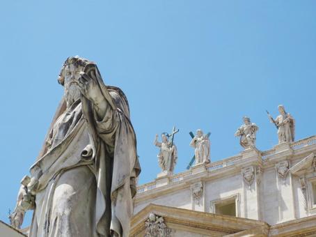 Photo, st. peter's square, vatican, st. peter's basilica, 