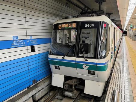 Photo, kobe municipal subway, kobe city, coastline, 