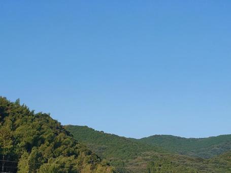 青空とやまなみ 青空とやまなみ 空,山,背景の写真素材