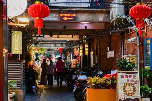 Photo, tianzifang, shanghai, townscape, 
