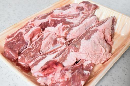 生肉 豚肉,豚赤身肉,豚肩肉の写真素材